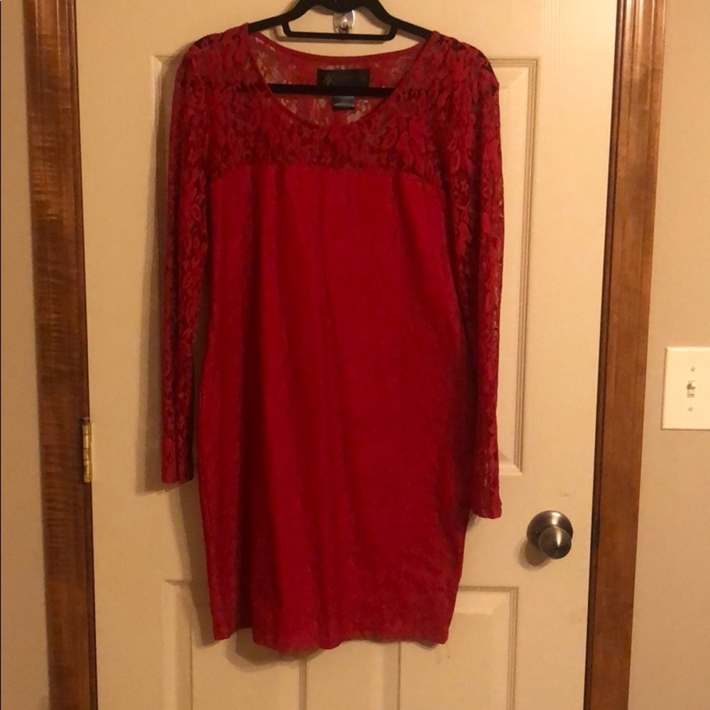 Kardashian Red lace dress